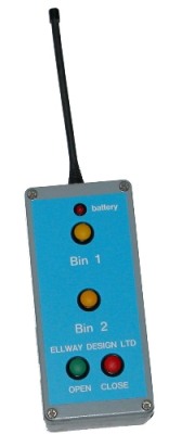 Remote control lorry loading handset